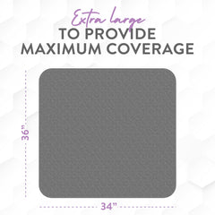 Inspire underpads waterproof bottom layer keeps surfaces protected from leaks.