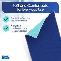 Inspire washable and reusable mattress pad is easy to clean and reuse.