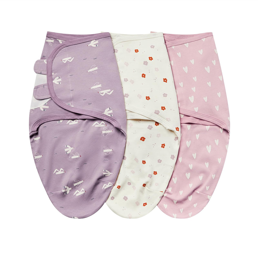 Insular Baby Swaddle Sack seagull design, soft cotton for gentle newborn sleep.