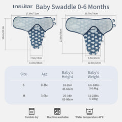 Bear-design swaddle pack includes three gift-ready designs for baby showers.
