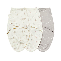 Insular Baby Swaddle Wrap beige sheep design soothes newborns