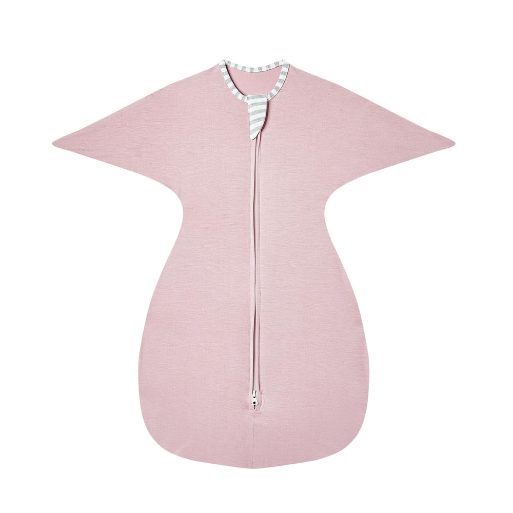 Insular baby transitional swaddle with arms-up design for soothing sleep.