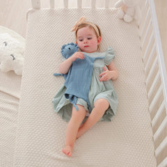 Insular Lovey 11x11 inch security blanket is easy for tiny hands.