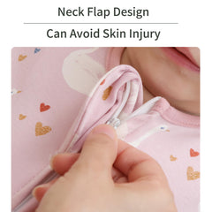 Insular two-way zipper closeup shows convenient diaper changes without waking baby.