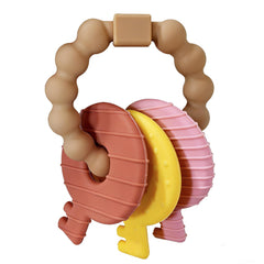 Intatikoo Baby Keys Teether: big ring for easy grasp and on-the-go comfort.
