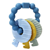 Intatikoo Baby Keys Teether with soft textures for gentle gum relief.
