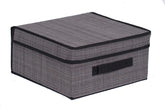 Internet's Best Grey storage bin on a shelf, sturdy design for everyday organization.