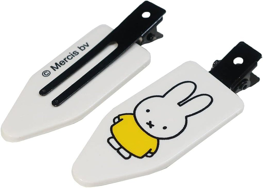 INTERZERO Miffy toddler hair clip with round ears, secure bangs for school mornings