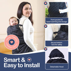 IntiMom adjustable straps provide universal fit on most carriers.