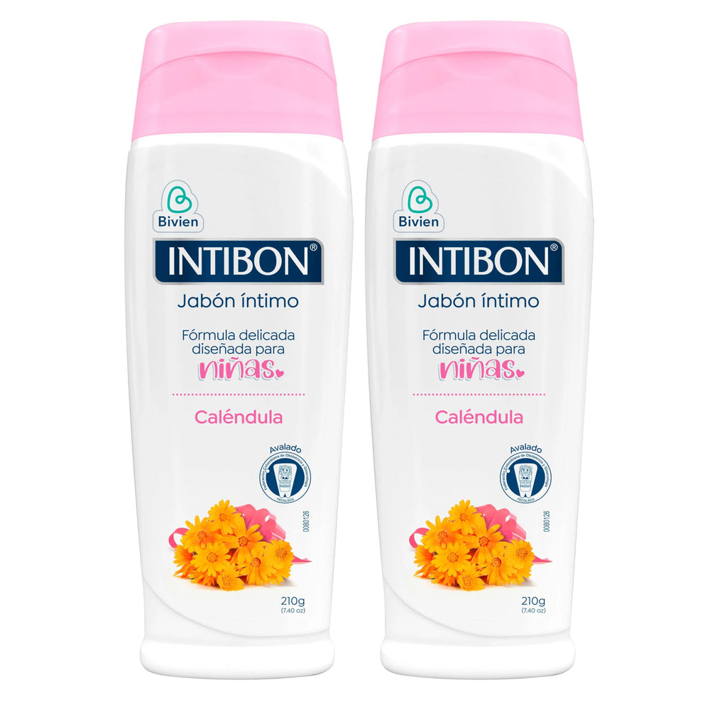 INTIBON Intimate Soap with calendula soothing sensitive skin and hydrating.
