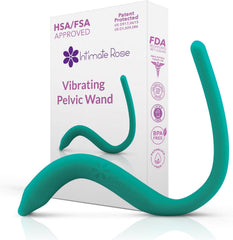 Intimate Rose vibrating pelvic wand with angled head for targeted pelvic massage.