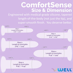 IntiMD VWELL wand on glass surface—hands-free use with stability.