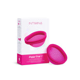 Intimina Ziggy Cup 2 extra-thin disc offers flexible comfort for daily wear.