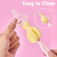 INVODA bottle brush wide cleaning surface for thorough cup cleaning.
