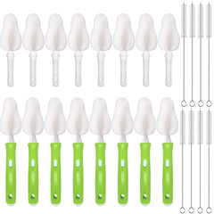 INVODA nipple brush set cleans baby bottle nipples gently and thoroughly