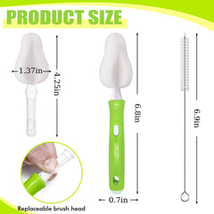 INVODA straw brushes reach tight straw channels for deep cleaning