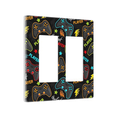 IOFNG teen gamer wall plate with 2-gang design keeps dual outlets organized with gamer flair.