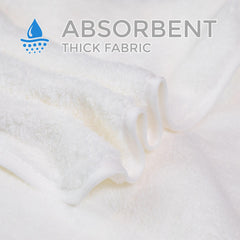 Ioly's hooded baby towel with high absorbency for quick drying.