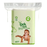 ipek baby organic dry pads: large square for gentle cleansing of delicate skin