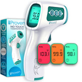 iProvèn infrared forehead thermometer front view enables touchless, quick temperature checks