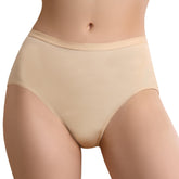 IRISMORII beige XL absorbent underwear front view showing discreet protection