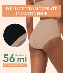 IRISMORII underwear brown 2XL, back view showing seamless fit under clothing