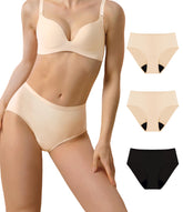 IRISMORII adult women's incontinence underwear in skin-skin black XL for discreet daily protection