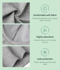 IRISMORII high-absorbency material quickly wicks moisture.