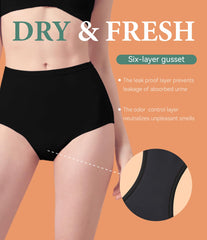 IRISMORII high-waist cotton briefs offer full coverage and comfortable fit.