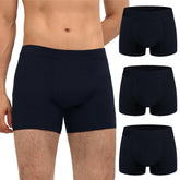 IRISMORII men's incontinence underwear three-pack pack shot in black XL for everyday wear