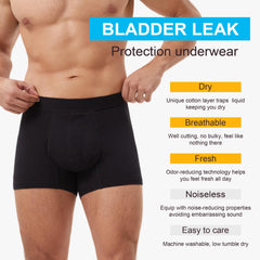 IRISMORII mens absorbent underwear odor-control layer neutralizes smells
