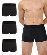 IRISMORII protective underwear for men front view in black 2XL for discreet all-day wear