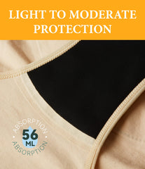 IRISMORII fabric close-up highlights breathable, quick-dry material for all-day comfort.