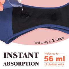 IRISMORII dark blue side view showing full-coverage secure fit