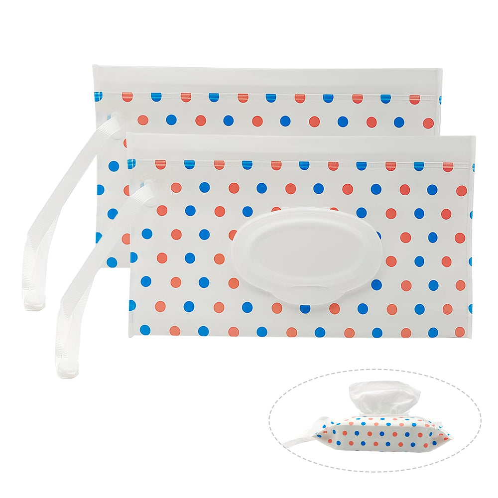 itechpanda 2-pack circle-dot wipes dispenser for easy access on the go