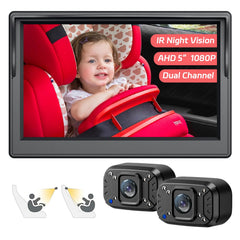 Itomoro baby camera front headrest mount for easy on-the-road monitoring.