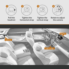 Itomoro Baby Car Camera 360 wide-angle view minimizes blind spots for better visibility.