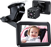 Itomoro baby car mirror provides a clear center-console view of your infant for safer driving.