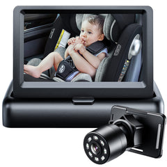 Itomoro baby car mirror center console view keeps you aware of baby with effortless driving.