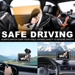 Itomoro night-vision baby car monitor ensures visibility in low light for peace of mind.
