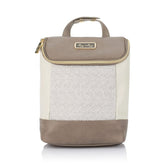 Itzy Ritzy Vanilla Latte insulated bottle bag front view for stylish bottle storage