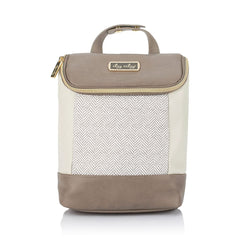 Itzy Ritzy Vanilla Latte insulated bottle bag front view for stylish bottle storage