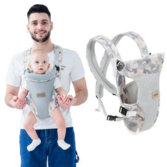 IULONEE baby carrier in front carry for ergonomic support and hands-free bonding.