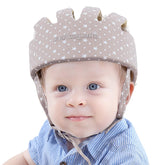 IULONEE baby head protector helmet with soft natural fibers for gentle protection during learning