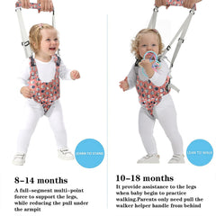IULONEE walker harness showing detachable crotch pad for flexible use as baby grows