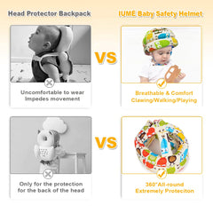 IUMÉ Toddler Safety Helmet breathable-padding helps keep heads cool during play.