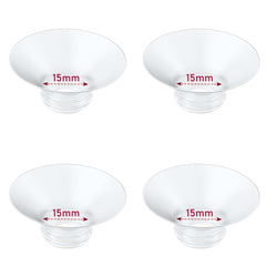 IVARONAL 15mm flange insert pack shown for comfortable fit with 24mm shields