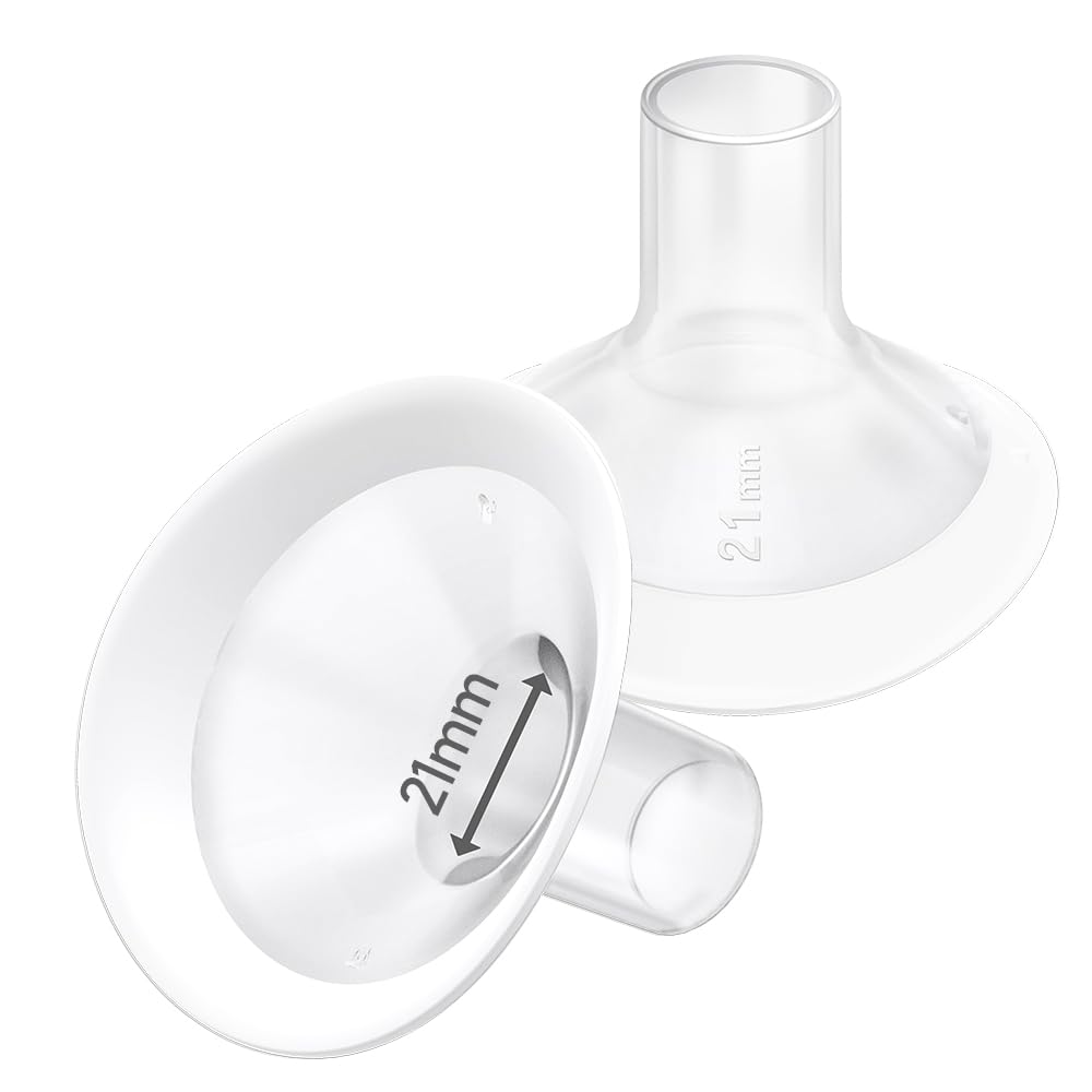 IVARONAL 21mm soft rim flange shows compatibility with Medela and Lansinoh pumps for comfortable expression.