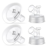 IVARONAL 2-pack 21mm flange with soft rim shield for comfortable pumping