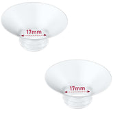 IVARONAL flange insert 17mm pack 2pcs for adaptable sizing and comfortable pumping